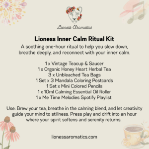 Lioness Inner Calm Ritual Kit - A Relaxation & Mindfulness Self-Care Experience